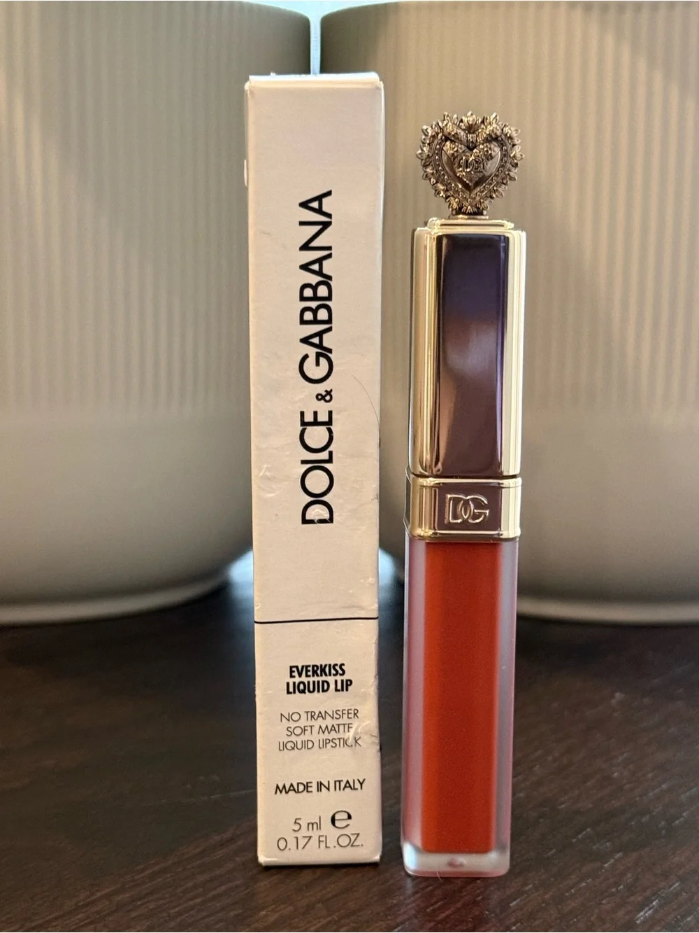 Dolce & Gabbana Everkiss Liquid Lip 300 Happiness ✨ Longwear Lip Color NIB